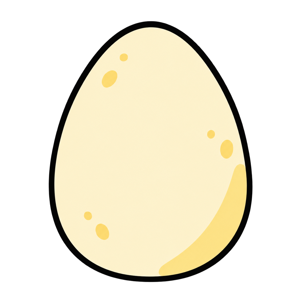 A spotted PINTO egg, waiting to hatch